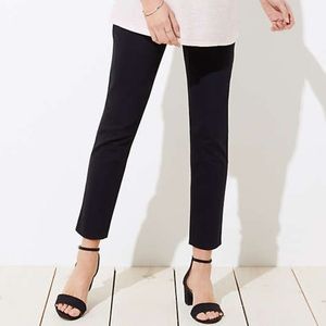 Loft Black Skinny Maternity Ankle Pants